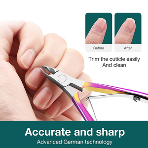 Pince à cuticules professionnelle en acier inoxydable pour manucure et pédicure, vente en gros - Product Image 4