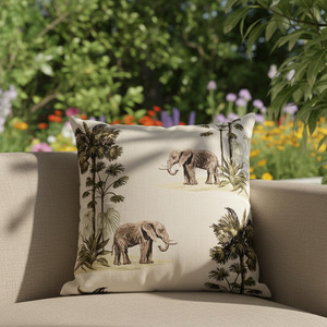 Housse de coussin carrée à motif géométrique aztèque en rose pastel, orange, jaune et blanc, logo personnalisé disponible 18X18 - Product Image 2