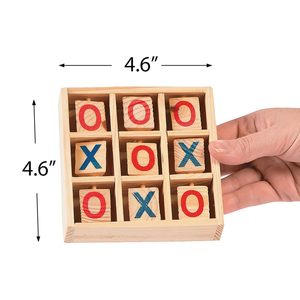 Jeu de Tic-Tac-Toe en Bois Fait Main Classique Nougats Crosses pour Enfants et Adultes, Jeu de Société de Table, Décoration d'Intérieur, Idéal pour les Voyages - Product Image 4