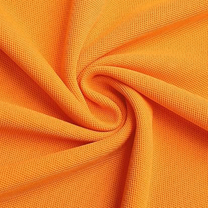 Polo à manches courtes pour homme, couleur unie, orange, avec poche, tissu tissé, coupe classique, vêtements décontractés - Product Image 6