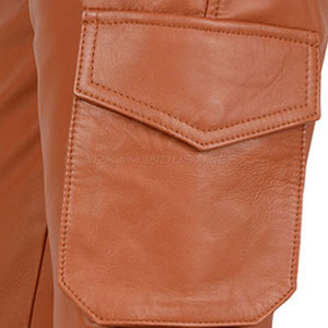 Pantalons en cuir pour hommes de haute qualité, vente en gros au meilleur prix, impression de logo personnalisé sur les pantalons en cuir - Product Image 5