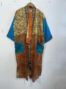 5 100 Piezas Kimono Vintage de Seda Pura para Mujer, Estilo Hippie Bohemio, Elegante, con Estampado Floral, para Primavera y Verano - Product Image 3