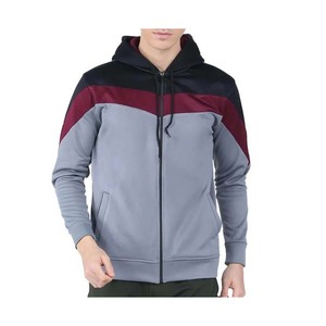 Custom Knitted 100%Cotton <b>Zip</b> <b>up</b> Hooded Oversized Heavy Weight 380GSM Streetwear Cotton High Quality Blank Zipper Men's Hoodies - Product Image 3