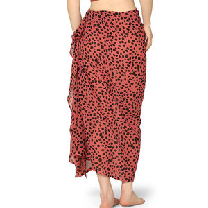 New Women Swimwear Chiffon Solid Tassel Cover up Beach Sarong Pareo Bikini Seaside Resort Sun-Proof <b>Swimsuit</b> Wrap <b>Skirts</b> - Product Image 5