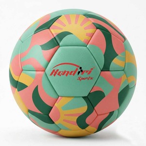 ลูกฟุตบอล KANDARI SPORTS ขนาด 5 ทนทาน ใช้ได้ทั้งในร่มและกลางแจ้ง สีเขียว ชมพู เหลือง ลายพิมพ์ สำหรับฝึกซ้อมและแข่งขัน - Product Image 1