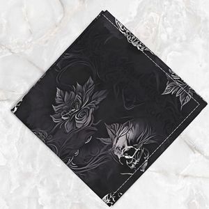 Pañuelo Bandana con Patrón de Letras, Pañuelo Personalizado de Seda y Algodón con Logotipo, Estilo Veraniego de Satén, Proveedor OEM - Product Image 2