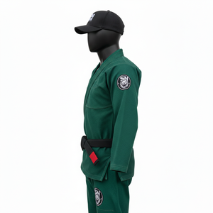 Ventes en gros de kimonos de Jiu-jitsu personnalisés / Combinaisons Bjj Gi, combinaisons de Jiu-jitsu brésiliennes, uniformes de judo verts, combinaisons de kimono d'arts martiaux pour adultes - Product Image 5