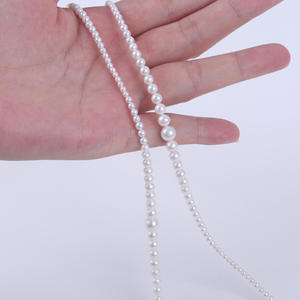 Collar de Perlas de Agua Dulce Naturales Blancas Brillantes de 2-2.5mm, Material Semiacabado Libre de Núcleos, Pulsera - Product Image 4