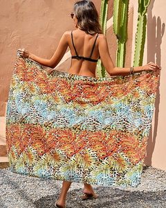 Pareo de Playa Ligero de Chifón para Mujer, Traje de Baño Transparente - Product Image 3