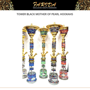 ชุดบารากุ Farida Luxury แบบตรง ผิวเคลือบเงา สแตนเลสสตีล สีดำมุก พร้อมสาย 1 เส้น สไตล์อียิปต์ - Product Image 2