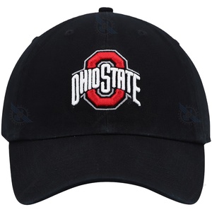 Venta al por mayor de alta demanda de la mejor calidad de encargo del logotipo del bordado de los hombres negro Ohio State Buckeyes limpiar la gorra de béisbol ajustable - Product Image 1