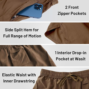 Shorts de sport pour hommes en polyester 100% réfléchissant holographique, haute visibilité, course nocturne, cyclisme, équipement de sécurité, séchage rapide - Product Image 5