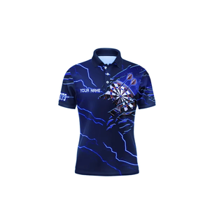 เสื้อยืดลำลองผู้ชาย ผ้าโพลีเอสเตอร์/คอตตอน ติดกระดุม ออกแบบลายปักด้านหน้า ระบายอากาศได้ดี ผ้าถัก ยับยาก ไซส์ใหญ่ สีพื้น แขนสั้น - Product Image 4
