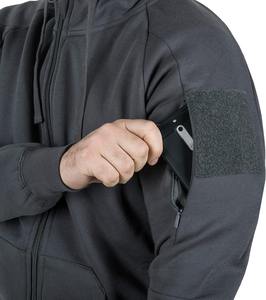 Tactical Urban Winter <b>Hoodies</b> with Utility Pockets Durable Fleece Fabric Zipper Up Design for Men - Product Image 6