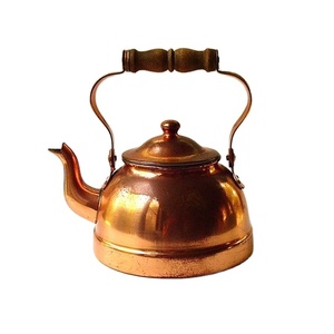 Smooth Finish Copper <b>Tea</b> <b>Kettle</b> Matte Look with Handle Handmade for Boiling Water <b>Tea</b> Service and Stylish Kitchen Setup - Product Image 4