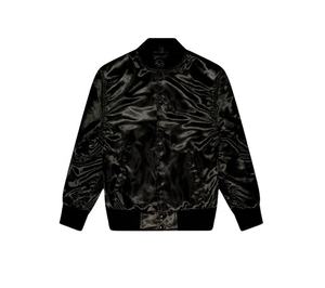 Chaqueta Varsity Extra Grande de Seda para Mujer, Chaqueta Bomber de Satén Premium, Chaqueta Letterman, Ropa Urbana Personalizada de Marca Privada - Product Image 1