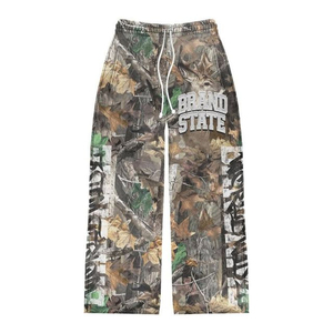 Conjuntos de Sudadera y Pantalones Deportivos para Hombre con Cordón Ajustable, Estampado Personalizado, Pantalones Acampanados, Sudadera con Capucha, Conjuntos Deportivos de Invierno de Poliéster/Algodón - Product Image 3