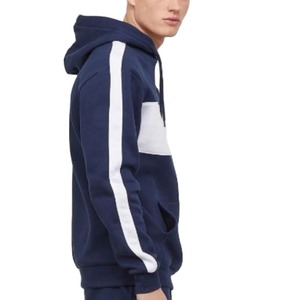 Sudadera con Capucha Multicolor, Sudadera con Bloques de Color y Logotipo Personalizado, Sudadera con Capucha de Forro Polar Unisex Personalizada, Sudaderas con Capucha de Bloques de Color para Hombre - Product Image 4