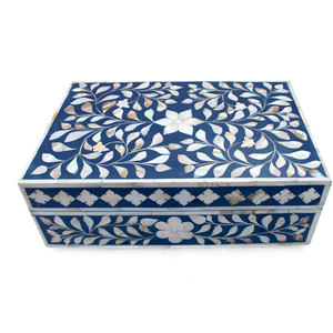 Caja decorativa blanca y negra de nuevo diseño con diseños florales para dormitorio, almacenamiento de joyas - Product Image 4
