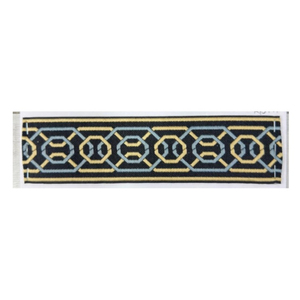 Cinta de encaje estrecha de poliéster jacquard con bordado para accesorios de ropa africana DIY - Product Image 3