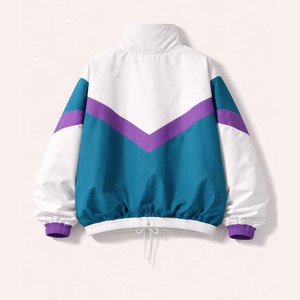 Ensemble veste coupe-vent légère en nylon et pantalon de survêtement, avec coutures personnalisées, tissu en maille, tenue de jogging, vêtements de sport, survêtement - Product Image 4