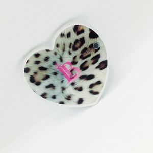 Top Sale Acrylic Tiles Clean Acrylic Material Cheetah Heart Design Eyelash Tile Magnet Long Working With Magnet Eyelash <b>Tools</b> - Product Image 2