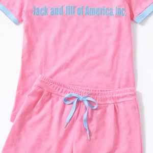 Ensemble de détente unisexe Jack and Jill : T-shirt à manches courtes et short assortis, vêtements décontractés pour la maison, vente en gros OEM - Product Image 5