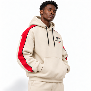 Sweat à capuche oversize décontracté pour homme avec intérieur doux, coupe ample et design de capuche pratique pour un confort quotidien et un style urbain. - Product Image 2