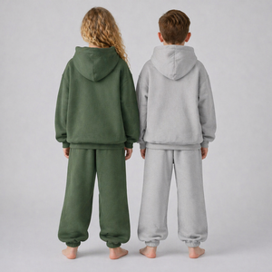 Conjunto Deportivo de 2 Piezas para Niños, de Alta Calidad, para Invierno, Suave y Transpirable, con Logotipo Personalizado, Ropa para Niños Pequeños - Product Image 4