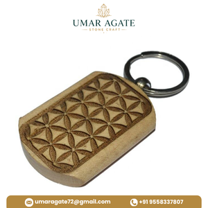 Juego de Llaveros de Madera Ligeros con Grabado de los Siete Chakras, de Ágata Natural, de la Mejor Calidad, para Reiki y Chakra, Ideal para Acción de Gracias - Product Image 3