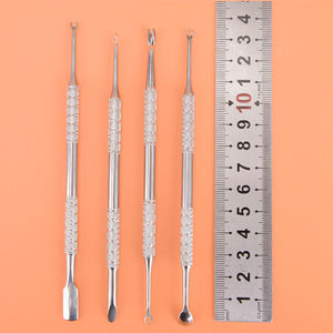 Pousse-cuticules personnalisé très demandé, en acier inoxydable, pour le retrait du vernis à ongles, outils de nettoyage des ongles, pousse-cuticules à pointe acérée - Product Image 2
