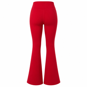 Custom High Waist Quick Drying Hip Lifting Yoga Pants Outdoor Gym Women <b>Flare</b> <b>Leggings</b> Nylon Spandex Workout Sports Fitness Leg - Product Image 2