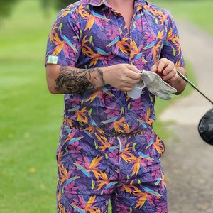 Combinaisons pour hommes, été, décontractées, légères, en coton, manches courtes, sport de plein air, vacances, mode tendance - Product Image 3