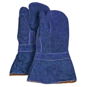 Leather Safety <b>Gloves</b> <b>Thermal</b> Insulated <b>Waterproof</b> Full Finger Non-Slip Unisex Outdoor Winter Use - Product Image 2