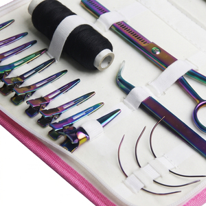 Kit de pinces professionnelles pour extensions de cheveux avec outils fonctionnels et poignées confortables pour une entretien facile des cheveux et un usage esthétique - Product Image 5