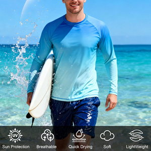 Camisa de pesca de diseño personalizado para hombre, protección solar, manga larga, ropa deportiva para exteriores, para pesca y deportes acuáticos. - Product Image 4