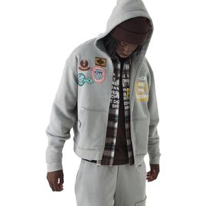 Sudadera de Forro Polar Grueso de Algodón 400G de Alta Calidad con Logotipo Personalizado, Impresión Personalizada de Invierno, Impresión por Transferencia de Calor, Talla Grande - Product Image 1