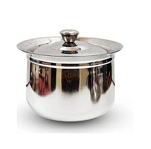 Olla de Acero Inoxidable con Tapa de Acero y Doble Asa, Juego de Ollas para Sopa con Asas de Acero, Producto en Oferta - Product Image 1