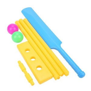 <b>Cricket</b> Kit Junior <b>Plastic</b> <b>bat</b> Ball Kit <b>Cricket</b> Playing Set for Kids Indoor Beach Outdoor Garden Play Set for All Ages Kids - Product Image 1