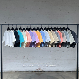 Camisetas Deportivas Personalizadas de Algodón Tejido con Estampado Frontal, Estilo Vintage Oversize, Ajuste Holgado, Color Rosa Bebé, para Gimnasio y Deporte, de Secado Rápido - Product Image 5