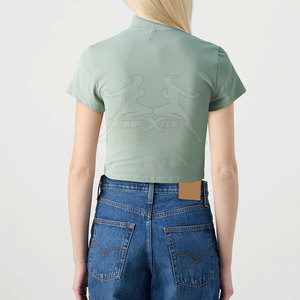 Camiseta Corta Ligera para Mujer con Acabado Suave, Camiseta Corta para Mujer para Actividades al Aire Libre - Product Image 3