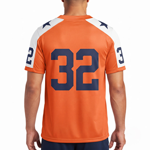 เสื้อฟุตบอลอเมริกันคอกว้างแบบ sublimated สำหรับผู้ชาย เสื้อทีมฟุตบอลอเมริกันแบบกำหนดเองสำหรับเยาวชน - Product Image 2