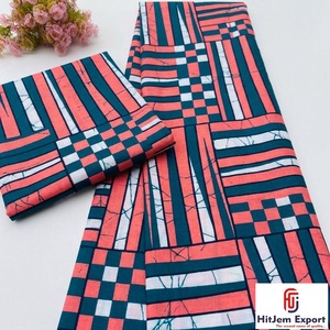 Tissu Popeline Léger 100% Coton Premium avec Imprimé Wax Ankara Imperméable et Résistant aux Déchirures pour Vêtements et Textiles de Maison - Product Image 1