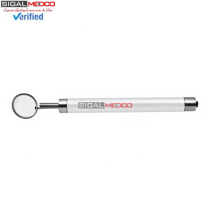 Espejo Bucal Dental Premium con Luz LED, Mango Blanco, Acero Inoxidable, Instrumento de Diagnóstico para Examen Oral - Product Image 6