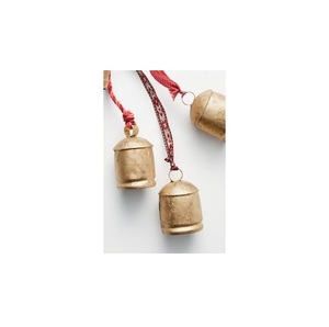 Ornement de cloche de Noël en métal pour arbre de Noël, cadeau d'entreprise, accessoires décoratifs pour fête - Product Image 1