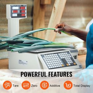 Digitale elettronico prezzo scala di calcolo 66 LB LCD LED cibo commerciale frutta prodotti a base di carne di conteggio peso per negozio al dettaglio - Product Image 4