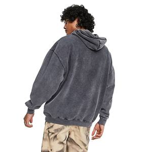 Suministro directo de fábrica, sudaderas con capucha para hombre de talla grande hechas a medida, sudaderas con capucha lisas con estampado de bordado de manga completa de alta calidad - Product Image 2