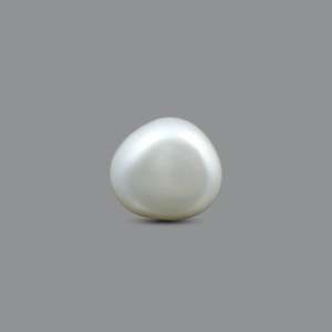 Loose Keshi Pearl 3.65 Carat Oval Cabochon Sky Blue Faceted Cut Gemstone for Fine Jewelry - Product Image 2