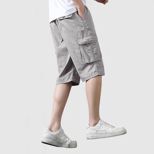 Pantalones Cortos Casuales para Hombre, de Secado Rápido, con Bolsillo de Solapa, Color Gris Carbón Camuflado, Tejido de Malla de Algodón Transpirable, Venta Caliente - Product Image 3
