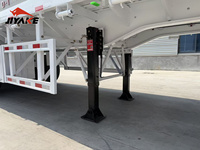 Prix d'usine Semi-remorque plateau porte-conteneurs 2/3/4 essieux 20ft 40ft, Semi-remorque plateau 50T 60T avec attaches de conteneur